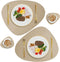 Faux Leather Placemats Set of 2 with Coasters, Heat Resistant Waterproof Wipeable Dinner Table Mats, Easy to Clean