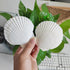 16PCS White Scallop Shells, 2.7"~3.5" for Crafts, Baking Shells, DIY Painting, Wedding Decoration