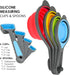 Smithcraft Collapsible Silicone Measuring Cups and Spoons Set, Colorful Measure for Baking & Kitchen