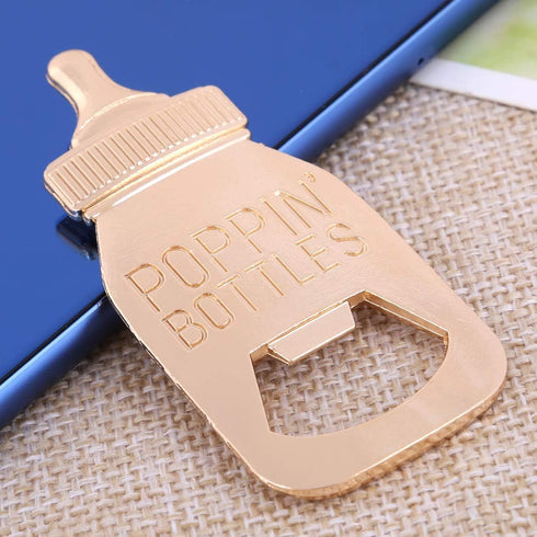 Pack 48 packaging Pack 48) of Baby Shower Return Gifts for Guest Supplies Poppin Baby Bottle Shaped Bottle Opener