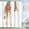 Moslion Giraffe Bathroom Shower Curtain, Wild Animal Watercolor Giraffe Design, Waterproof Polyester Fabric 72x72 Inch