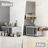 Magnetic Spice Rack for Refrigerator, 2 Pack Organizer with Moveable 4 Hooks, Magnetic Fridge Shelf for Kitchen Storage