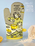 Blue Q Oven Mitt: Droppin' a New Recipe on Your Ass, Super-Insulated Quilting, 100% Cotton