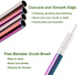 VEHHE Reusable Straws Set - 8 Multi Color Stainless Steel Straws with Cleaning Brush (Rainbow, 8.5 inch + 10.5 inch)