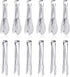 12 Pack Premium Small Serving Tongs - Dmoera Mini Stainless Steel Appetizer Tongs, 5Inch, 5.2Inch (12.7cm)
