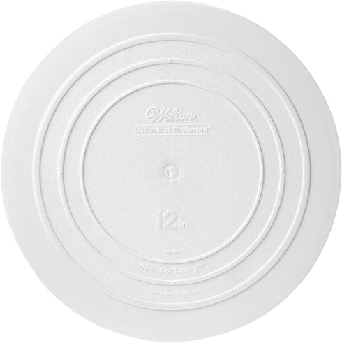 Wilton 8-Inch Smooth Edge Separator Plate for Cakes, White