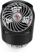 Vornado Flippi V8 Compact Air Circulator Fan, Quiet Portable Travel Fan, Adjustable Head, 2 Speeds, Black