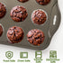 Mini Muffin Pan, 12 Cup with Removable Bottom, Nonstick Cupcake Pans for Baking, Premium Carbon Steel
