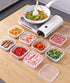 Food Storage Containers with Lids, Plastic Fridge Organizer Clear Bins, 350ml Sealed Food Containers, Reusable Takeaway Kitchen Freezer Storage Boxes, 10pcs