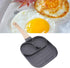 Nonstick Egg Frying Pan, Divided Sectional Pancake Pan for Breakfast, 3 Section Fried Egg Pan