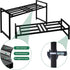 2-Tier Lilybud--lily Plant Stand Indoor Outdoor, Wrought Iron Plant Stands, Stackable Metal Plant Shelf Decorative