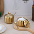 RAMFIYN 2 Pack 12oz Sugar Bowl with Lid and Spoon Stainless Steel Condiment Container for Kitchen Ghee Container Coffee