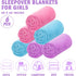 6 Color,40 60 Inch) SmoothNovelty Pcs Eater Fleece Throw Blanket Bulk for Kids Soft Plush Flannel Throw for Kids Girl