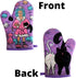 Crazy Cat Lady Funny Pet Kitchen Accessories, Graphic Kitchenwear, Purple Oven Mitt + Apron