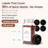 24Pcs 4oz, 93 ComSaf Glass Spice Jars with Label, Labels, a Metal Funnel, Extra Shaker Lids, Empty Spice Containers