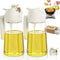 Oil Sprayer for Cooking 2pcs, 16oz/470ml Glass Oil Spray Bottle, Mist Olive Oil Dispenser