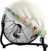 Floral Hummingbird Print Lightweight Shop Fan Cover with Drawstring Design Removable Industrial Fan Dust Cover for Classroom Dust Cover for Floor Fan Easy to Store