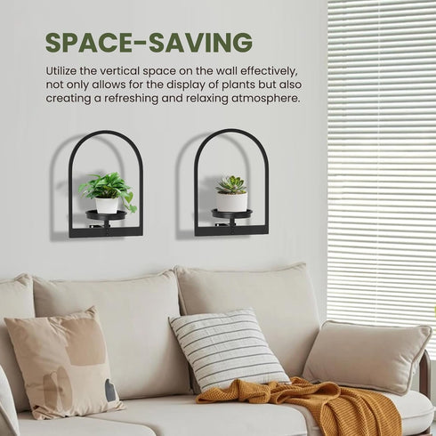Set 2, Wall Planters for Indoor Plants Shelves of Hanging Planter for Indoor Plant Stand Plants Wall Decor - Premium