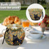 Black Cat Floral Print Tea Pot Cosy, Cotton Tea Cozy for Teapots, Dust Cover Insulated Kettle Cover for Kitchen