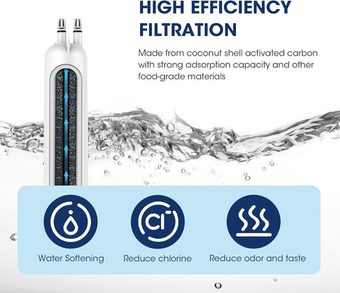 MARRIOTTO MRW4 Refrigerator Water Filter Compatible with EDR3RXD1, 4396841, 4396710 - 1 Pack