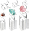 Rock Display Stand, Clear Easel Stands Pedestal for Geodes and Mineral Collectibles, 3 Sizes 36 PCS