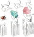 Rock Display Stand, Clear Easel Stands Pedestal for Geodes and Mineral Collectibles, 3 Sizes 36 PCS