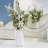5 5) Tinsow Pcs Artificial Berry Stems for Flower Arrangement Christmas White Holly Berry with Eucalyptus Branches
