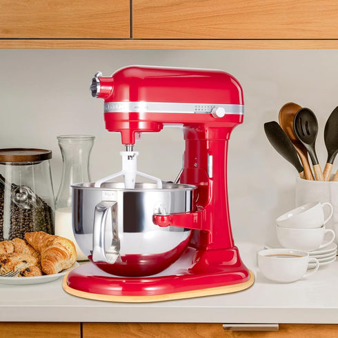 Mixer Sliding Slider for KitchenAid Bowl Lift Mixer, Bamboo Storage Mover, Sliding Caddy for 5-8 Qt Stand Mixer