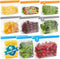 Dishwasher Safe Reusable Storage Bags - BPA Free PEVE Stand Up Sandwich Bags, Leakproof Gallon Freezer Bags