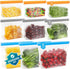 Dishwasher Safe Reusable Storage Bags - BPA Free PEVE Stand Up Sandwich Bags, Leakproof Gallon Freezer Bags