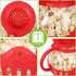 MMUGOOLER Glass Microwave Popcorn Popper, 2.25QT Original Popcorn Jar with Silicone Lid, BPA Free