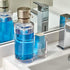 6.25 3.5 9.25, iDesign Mouthwash Dispenser Pump with Attached Paper Cup Holder Caddy, The Clarity Collection x x Clear