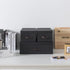 Soul & Lane Dark Gray Decorative Storage Boxes with Lids - Set of 3 Sturdy Cardboard Organizers for Home