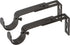 Ivilon Adjustable Brackets for Curtain Rods, Set of 2 for 1 or 1 1/8 Inch Rods, Antique Black