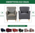 1 Grey,1PC) Stretch Chair Covers with Arms Piece Accent Chair Cover Banquet Armchair Slipcover Ice Patterned Jacquard