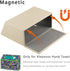 PUSU PU Leather Hand Towel Box Cover-Compatible with Disposable Paper Hand Towels, Wall-Mounted Paper Towel Dispenser