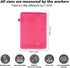 PHOGARY 10 Cloth,68inch, 5 PCS Microfiber Body Wash Mitts, Flannel Soft Face Mitten, Bath Spa Cloth, Reusable Makeup