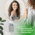 5 Counter GFWARE Toothbrush Holders with Cover - Slots Tooth Brush Holder for Bathroom, Detachable Bathroom Organizer
