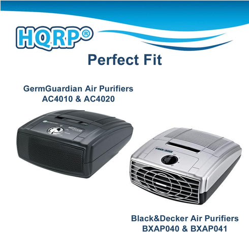 HQRP 2-pack Air Purifier Filter, Compatible with Black&Decker BXAP040 BXAP041 Table Top