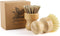 Bamboo Dish Scrub Brushes Set - Eco-Friendly Natural Cleaning Scrubbers for Dishwashing, Set of 2
