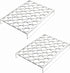 IEEK Clear Acrylic Coffee Pod Organizer Tray, 2 Pack of 35 Slots K Cup Holder for Office Kitchen Counter or Drawer