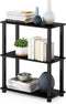 Furinno TURN-S-TUBE Storage Shelves, 3-Tier Book Shelf, Corner Shelf, Toolless Open Shelves,