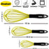 Anaeat Silicone Whisk, Thick Stainless Steel Wire Inner Heat Resistant Kitchen Whisks for Non-Stick Cookware