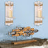 Holders,Set 2 SOMTO White Starfish Wall Candle Sconces,Beach Themed Wall Decor Ocean Wall-Mount Candleholders,Nautical