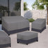 (48" Lx28 Wx16 Easy-Going Patio Coffee Table Cover Small Outdoor Rectangular Furniture Ottoman Table Cover, UV