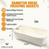 12.25 6 3.5 Banneton Bread Proofing Basket Handwoven Rattan Banneton for Artisan Sourdough, Includes Linen Liner, Ideal