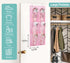 KIMBORA 2 Packs Small Baby Hanging Shoe Organizer Over the Door/Wall with Clear Mesh Pocket for Toddler Girl Bedroom