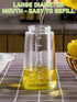 14oz Olive Oil Dispenser for Kitchen, 2 in 1 Glass Oil Sprayer and Dispenser, 420ml for Cooking, Baking, Salad, BBQ