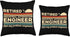 Retired Industrial Automation Engineer Not My Problem Throw Pillow, Multicolor, 18x18