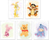 BigWig Prints Winnie the Pooh Nursery Decor, Watercolor Wall Art, Unframed Set of 5 (8x10)